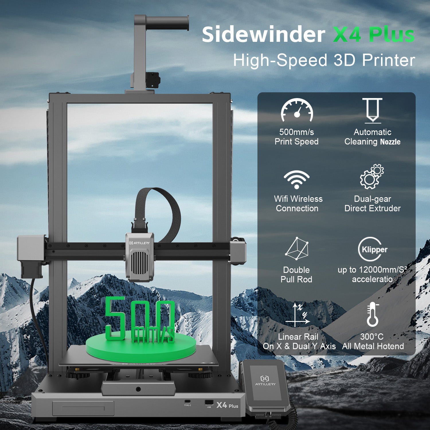 Artillery 3D 
Sidewinder X4 Plus
